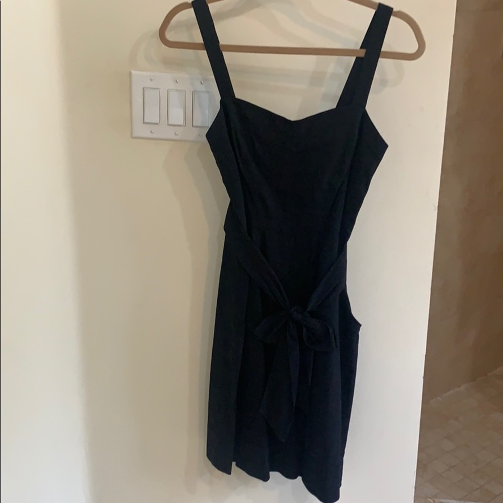 Theory black bow dress small new with tags